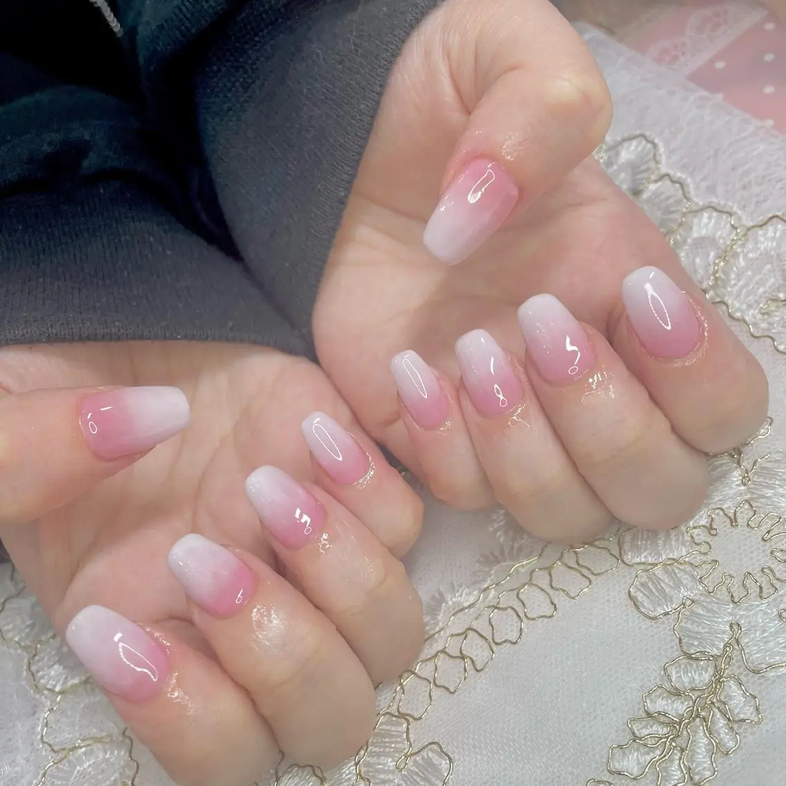 ネイル アートネイル オーロラネイル ジェルネイル 持ち込み ニュアンスネイル J terrace Nailのネイルデザイン