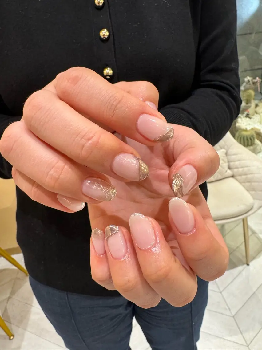 ネイル ハンドネイル なぽ ❤︎長さだし / 韓国nailのネイルデザイン