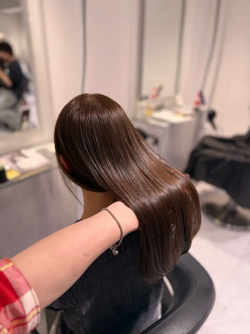 ロング カラー カット ヘアカラー 縮毛矯正 ヘッドスパ ヘアセット ♡⃛赤み消し ♡⃛ 淡色特化✨️Rimuのヘアスタイル