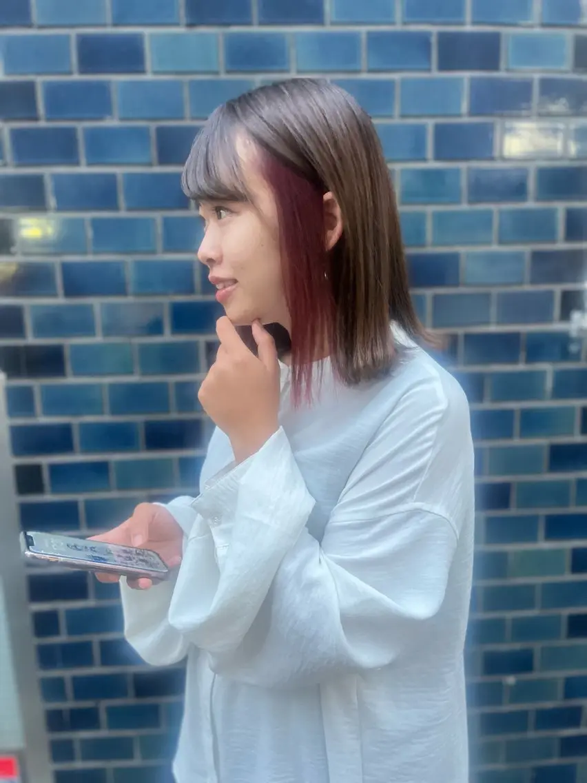 カラー ブリーチ イヤリングカラー 【ただの天才 🎨】のヘアスタイル