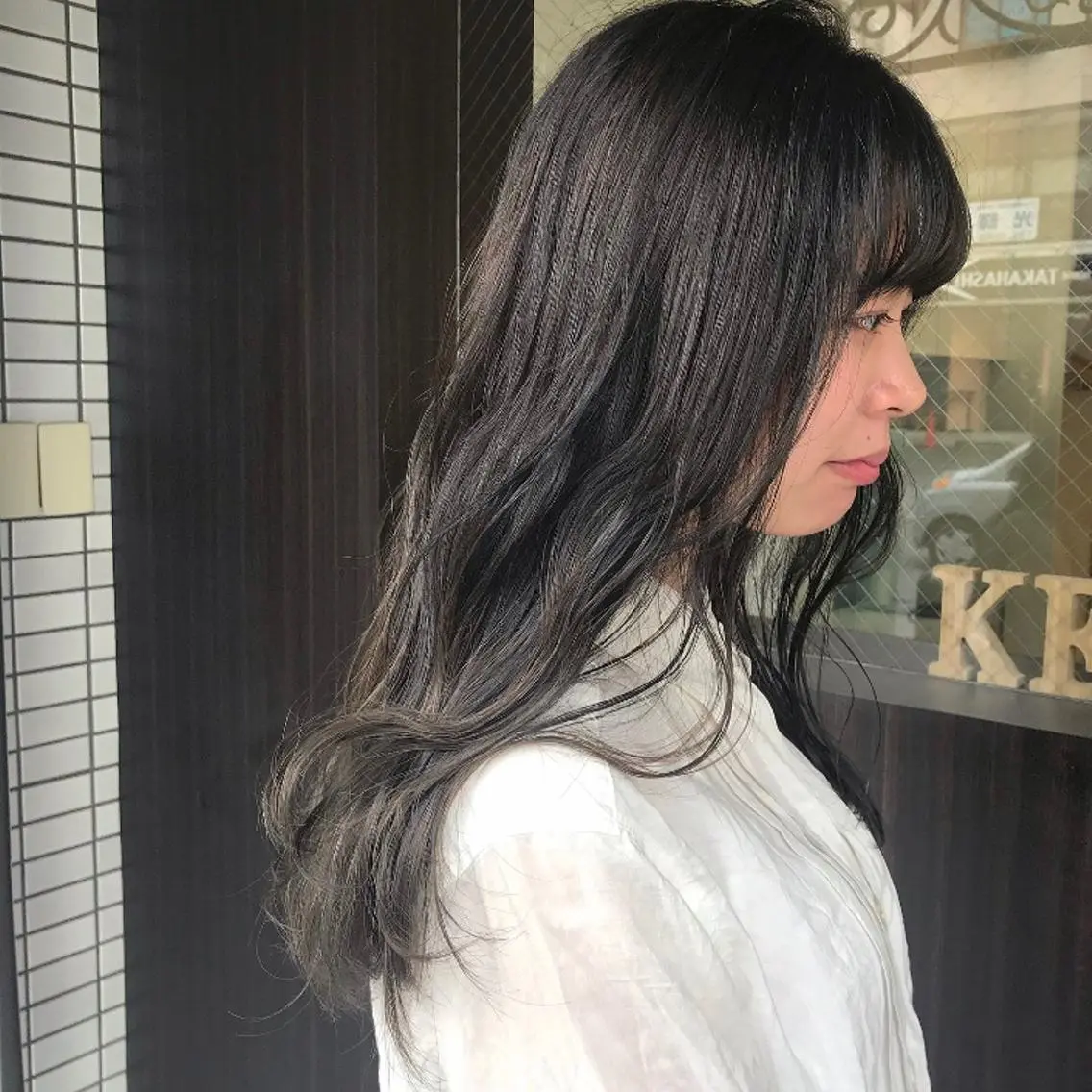 ロング 女性目線でつくる ボブ縮毛矯正のヘアスタイル