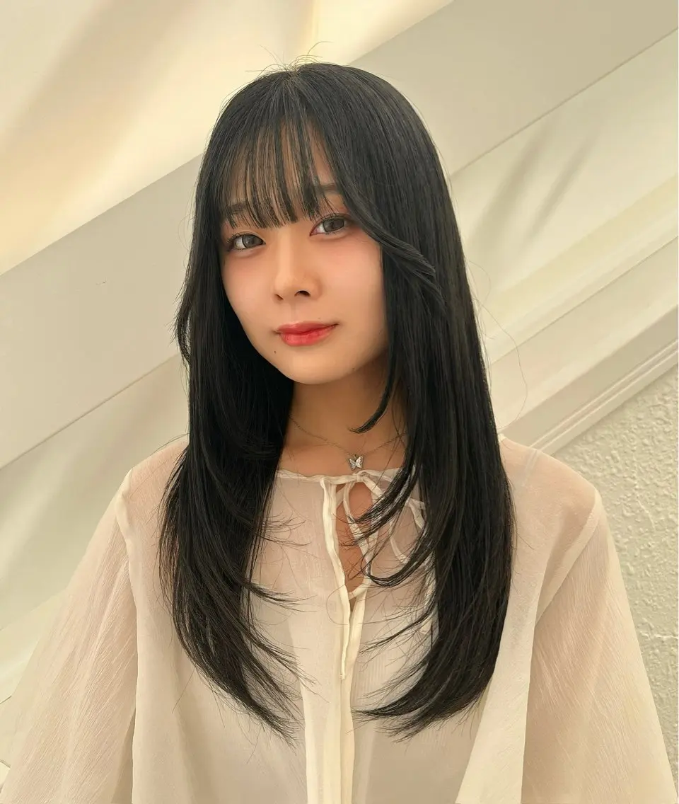ミディアム カラー 黒髪 ブリーチ 透明感カラー ブリーチなしカラー 卒業式のヘアスタイル カット ヘアカラー トリートメント 💎透明感カラー特化 💎TAISEIのヘアスタイル