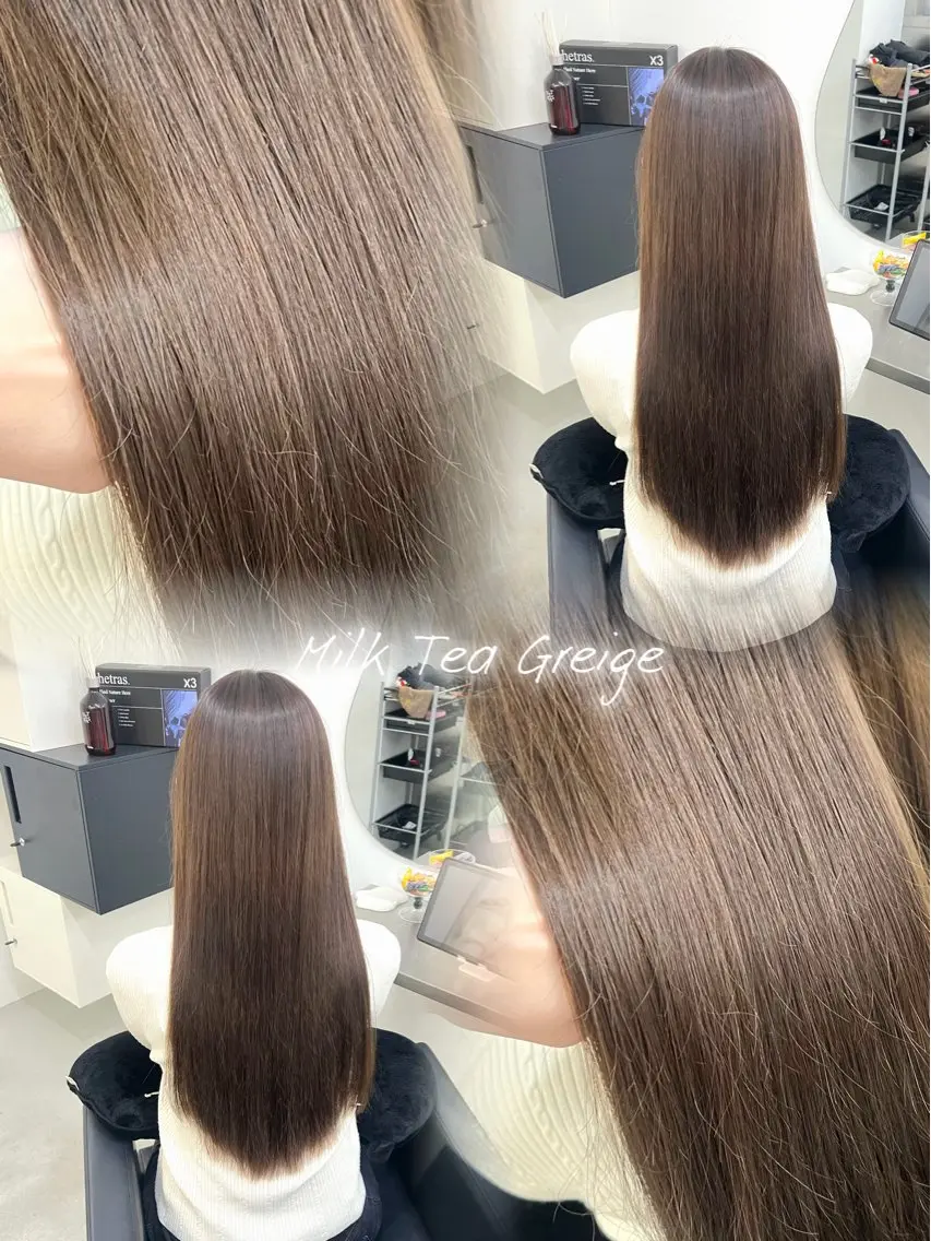 ロング カラー カット ヘアカラー トリートメント SOAR RIMIのヘアスタイル