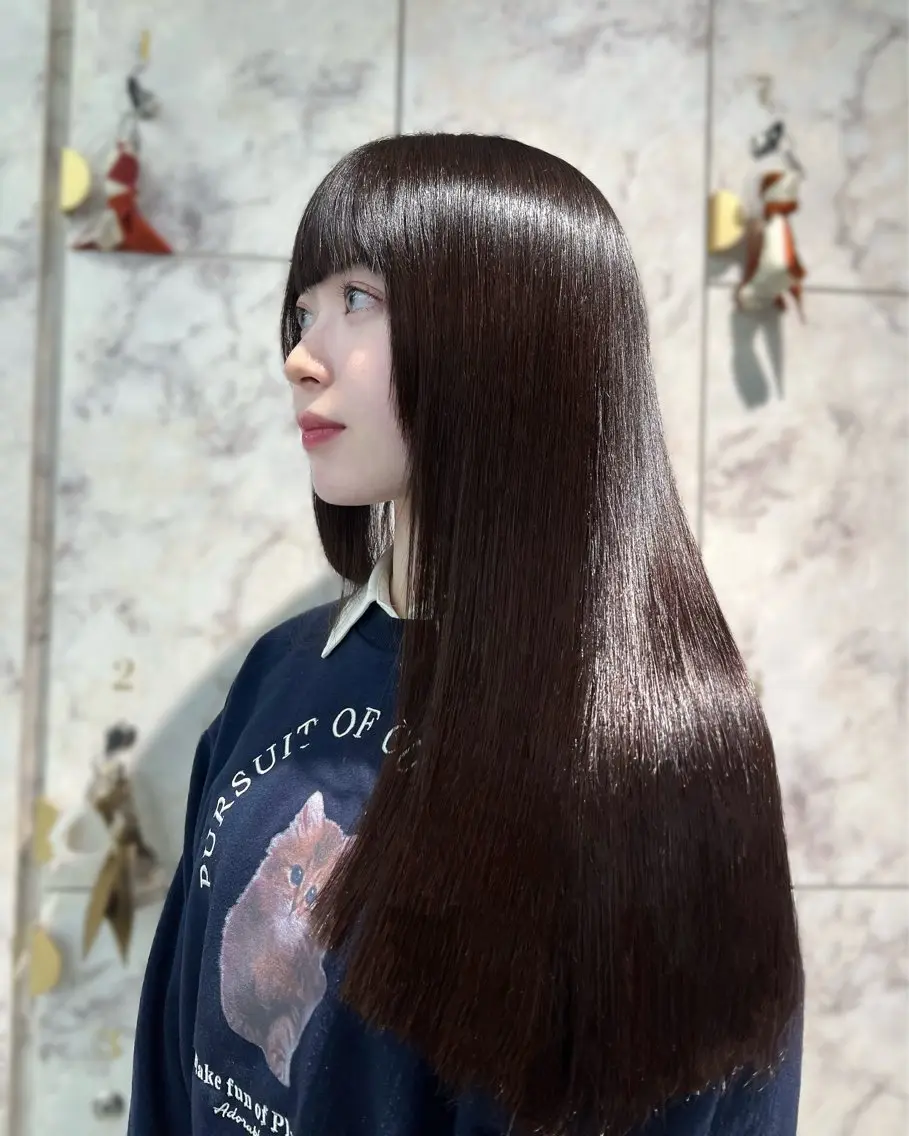 ロング カラー 髪質改善 トリートメント ヘアカラー トリートメント 🏅韓国ヘア/新宿/ レイヤー/KSukeのヘアスタイル