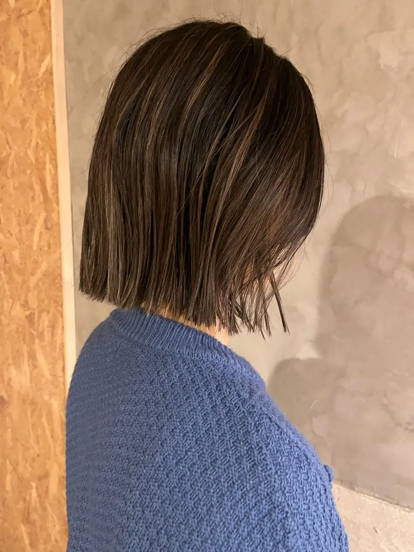 カラー+前髪カットの写真
