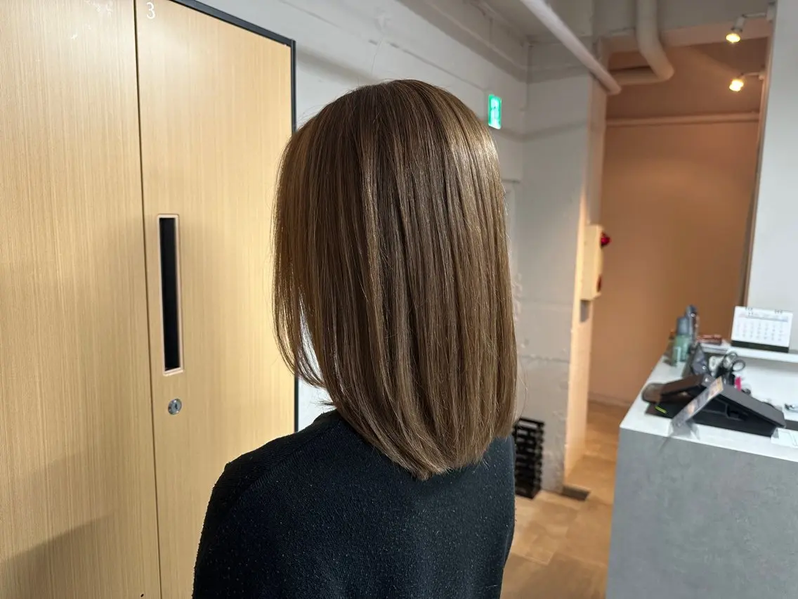 【ミニモ学割】♡カット+艶カラー+超音波アイロンクイックトリートメント 6875円の写真