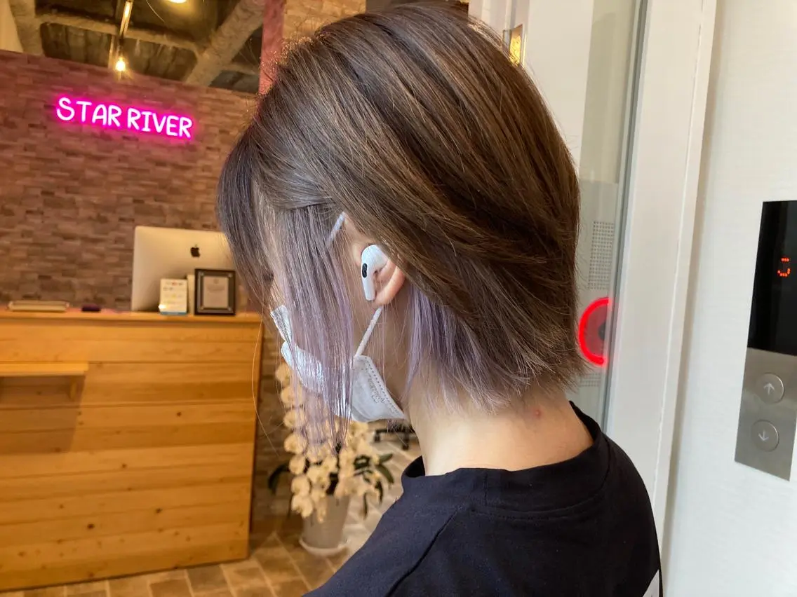 カラー ヘアカラー&縮毛矯正 STAR☆RIVERのヘアスタイル