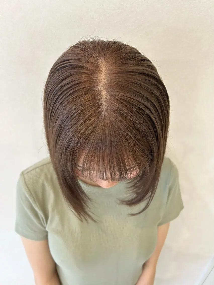 カラー ベージュカラー ヘアカラー 河崎 ブルーナちえみのヘアスタイル