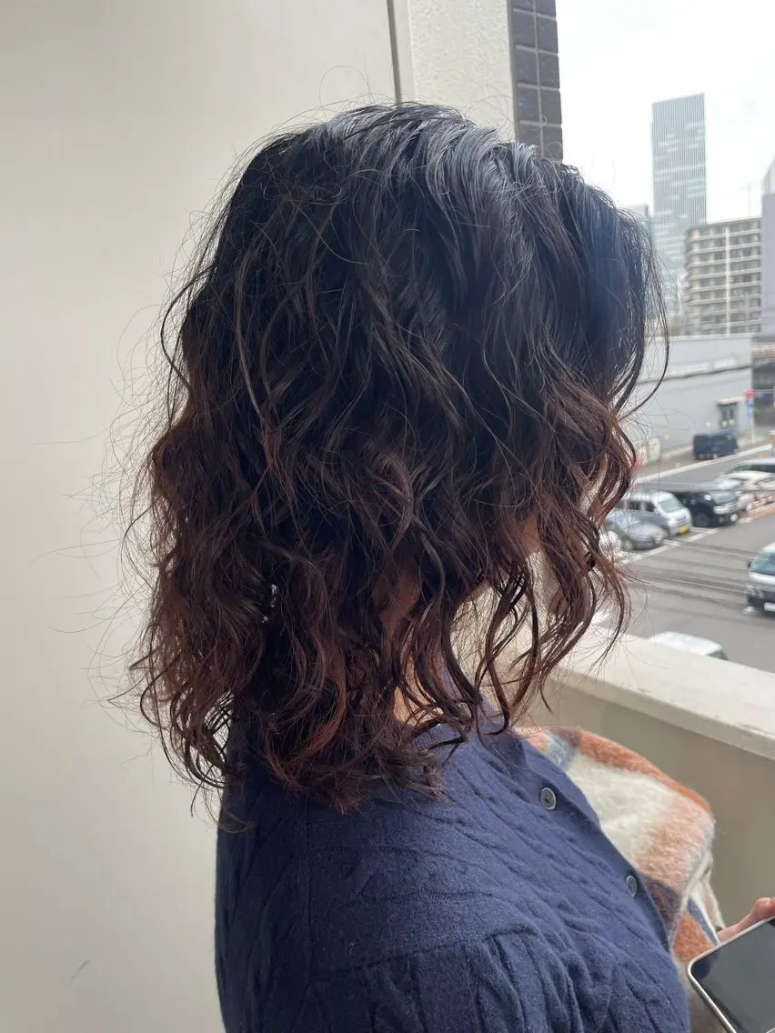 セミロング パーマ 🎀レイヤー/パーマ カラー/ai🎀のヘアスタイル