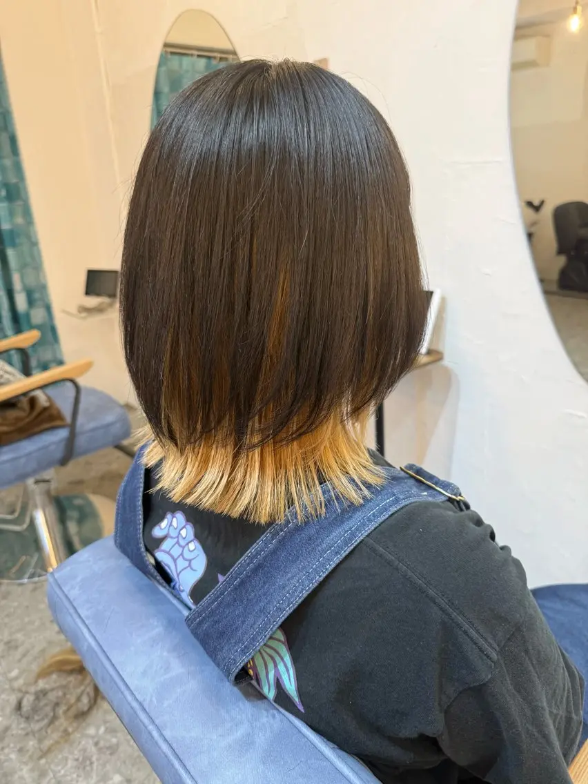 ミディアム ウルフカット 溝口 槙里也のヘアスタイル