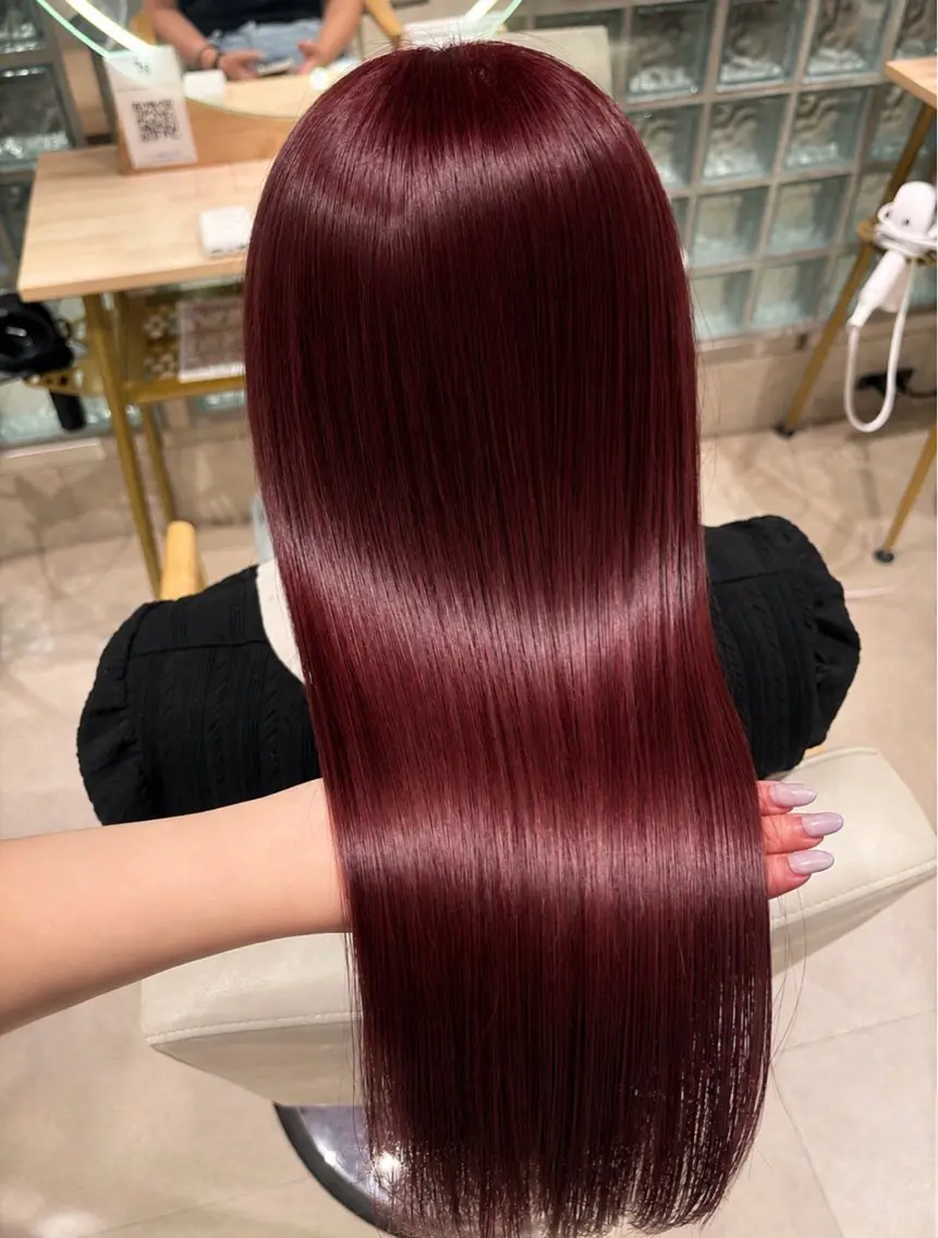 ロング ヘアカラー トリートメント ハイトーン/髪質改善 こはる🎀のヘアスタイル