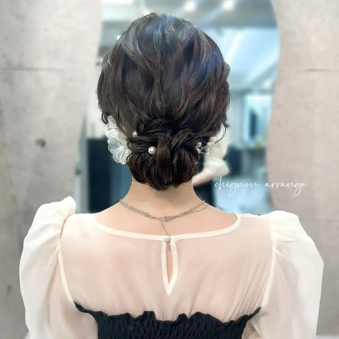 セミロング ヘアアレンジ ヘアセット ヘアメイク/髪質改善 🎀Moeri🎀のヘアスタイル