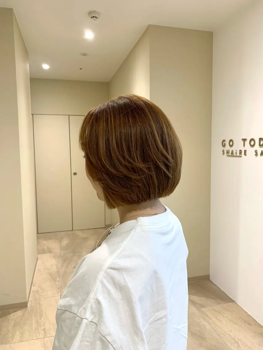 ショート カラー カット ヘアカラー トリートメント 本格ヘッドスパ🌿 ×ヘア　佐藤のヘアスタイル