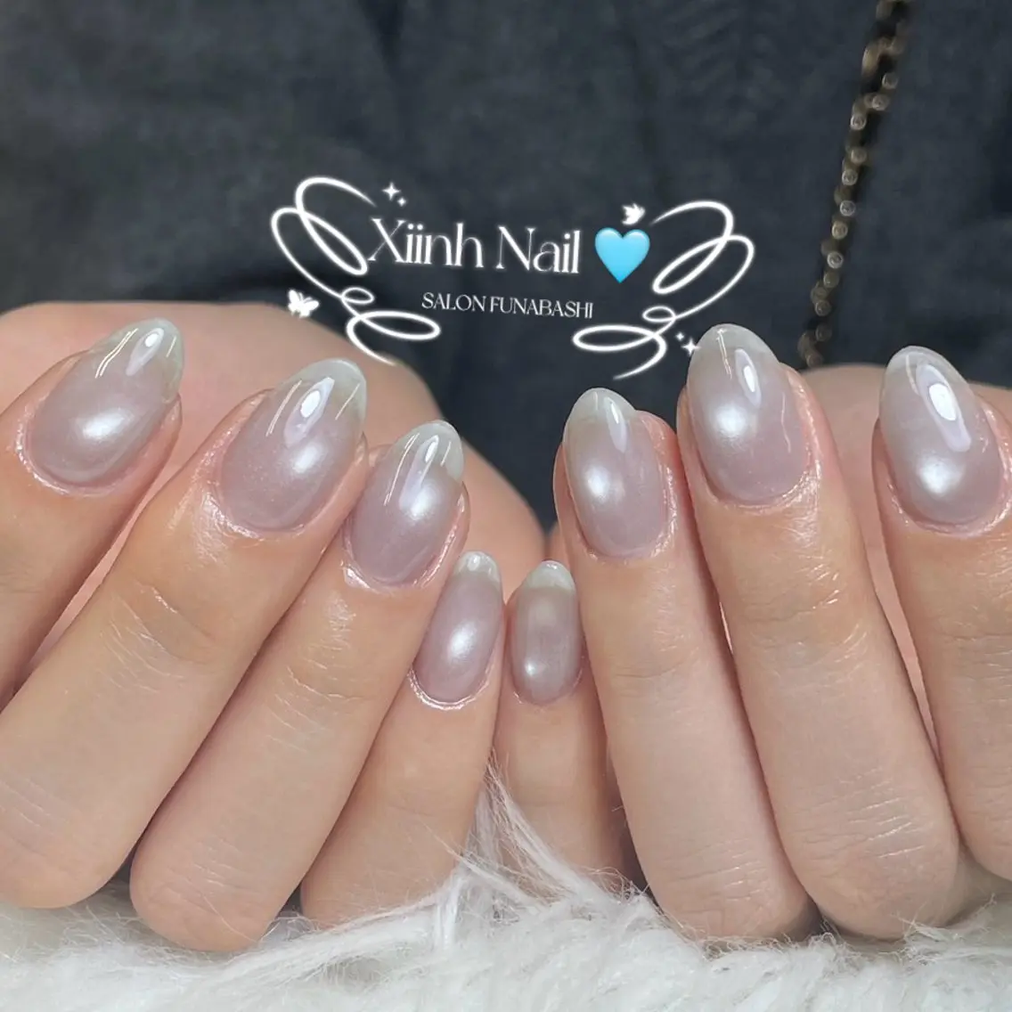 ネイル チークネイル 桜ネイル 長さ出し フットネイル ジェルネイル ハンドネイル XIINH NAIL SALONのネイルデザイン