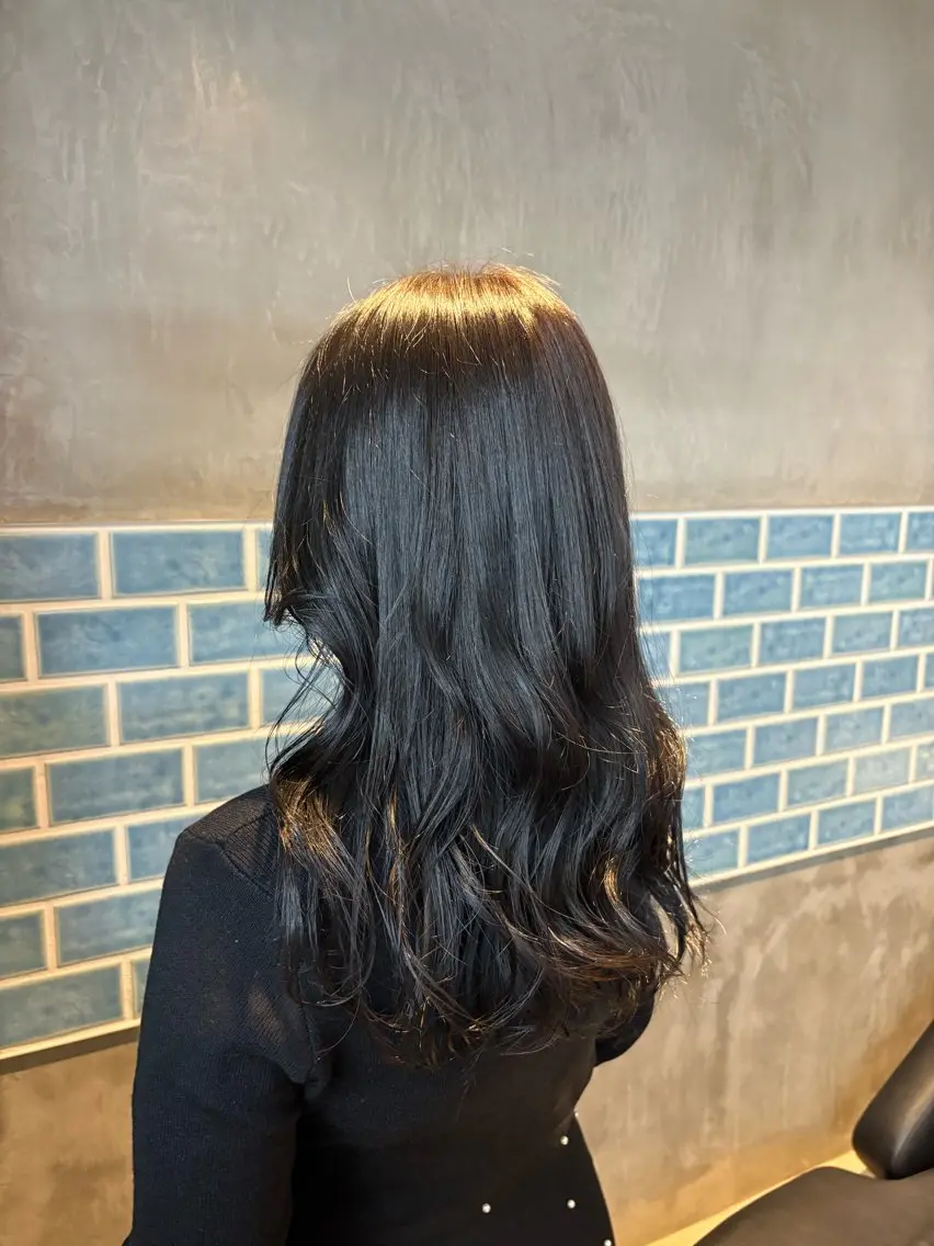 ロング カラー トリートメント ヘアカラー 🌀嵐士 /夏似合わせカラーのヘアスタイル