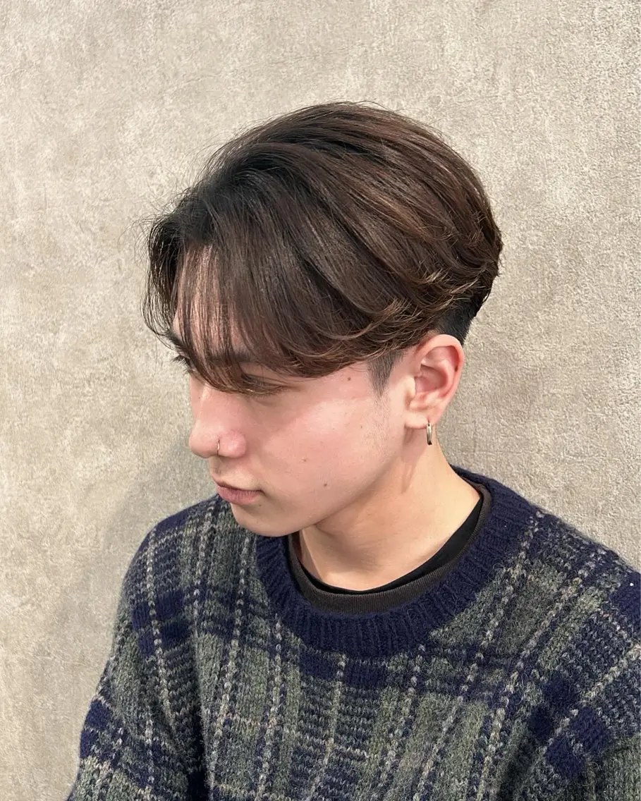 【アイロン仕上げ込】モテる束感×暗髪カラー✨¥3,500の写真