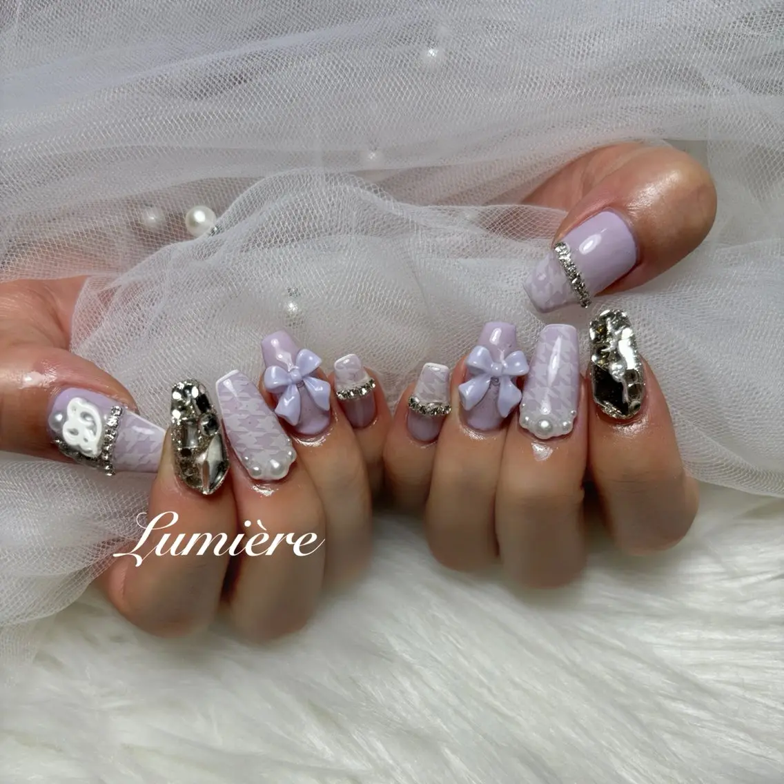 ネイル Lumière| ロング|ワンホンのネイルデザイン