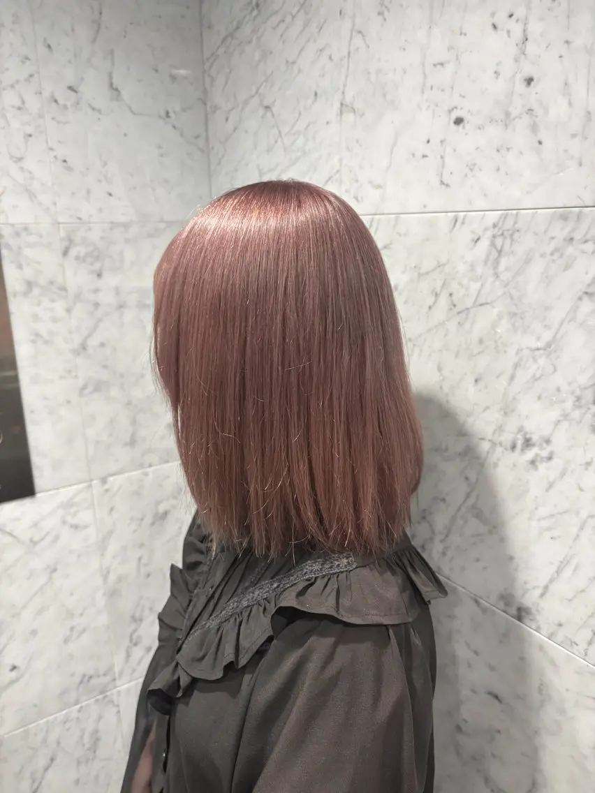 ミディアム カラー ヘアカラー hachiyama rinaのヘアスタイル