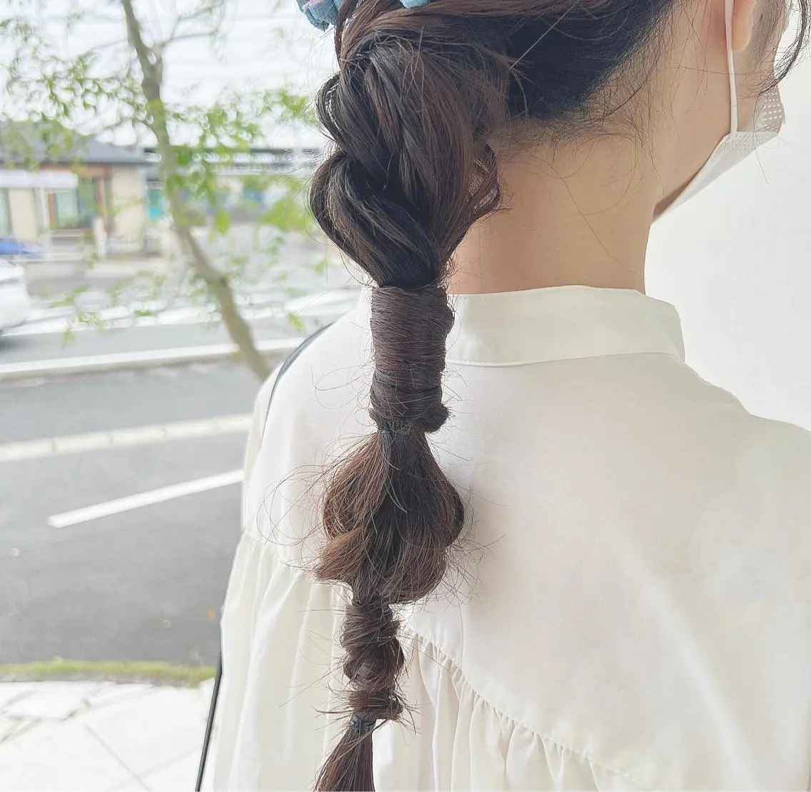 ロング 切りっぱなしボブ 👩🏼ミニボブのヘアスタイル