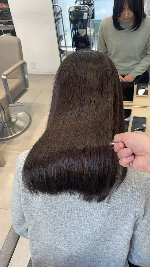 セミロング カラー 髪質改善 ✨髪質改善✨美髪 矯正🫧小泉のヘアスタイル