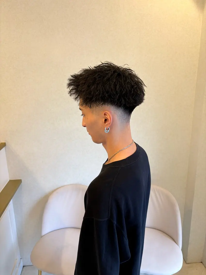メンズカット＋パーマの写真