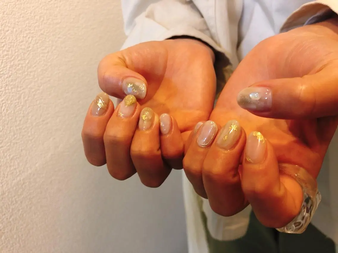 ネイル ニュアンスネイル ピスタチオネイル kiki nail &brow二子玉川のネイルデザイン