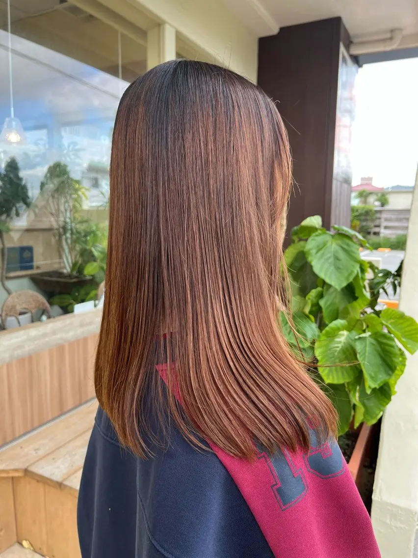 ミディアム カット 縮毛矯正 トリートメント カットモデル募集✂︎ 森田ひかり🌼のヘアスタイル