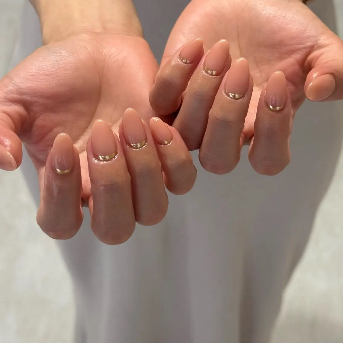 ネイル フレンチネイル ミラーネイル ハンドネイル __shiho. nailのネイルデザイン