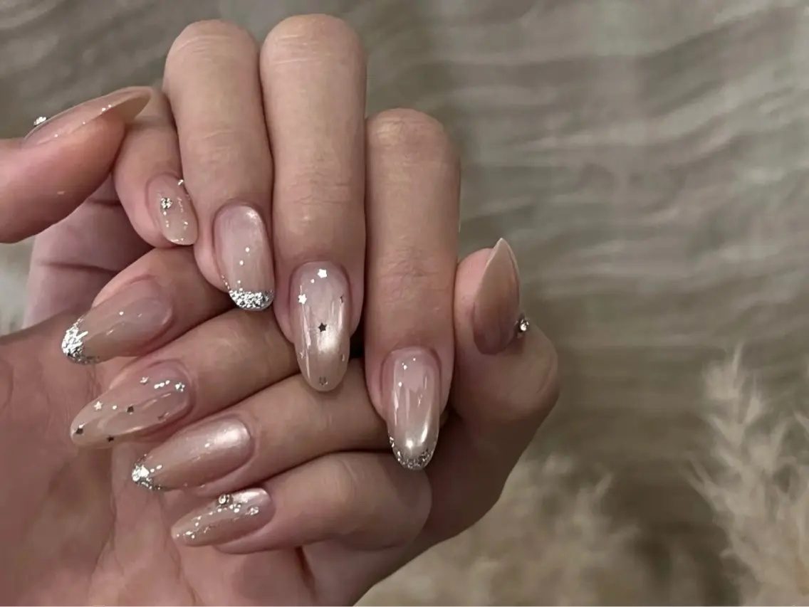 ネイル フットネイル フレンチネイル グラデーション 氷ネイル・うるうるネイル 韓国ネイル ハンドネイル Mixx Nail_ Studioのネイルデザイン