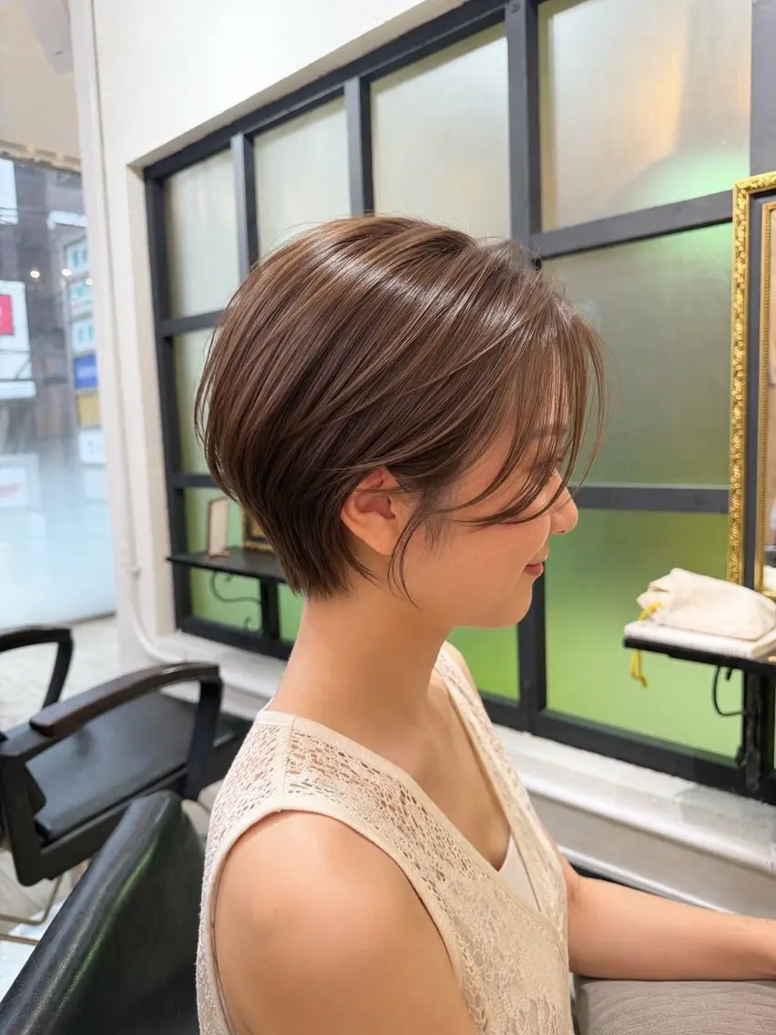 ショート 似合わせカット/心斎 橋/ヘアセットのヘアスタイル