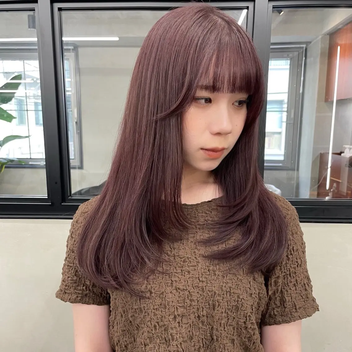 ロング カラー カット ヘアカラー トリートメント 🤍ブリーチなしカラ ー/渋谷/YUU🤍のヘアスタイル