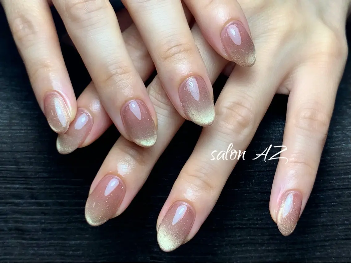 ネイル 持ち込み オフィスネイル スカルプネイル ハンドネイル salon AZ NANAのネイルデザイン