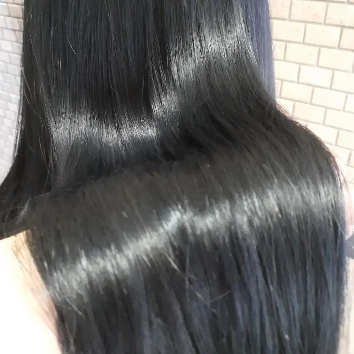 ロング カラー 黒髪 ブリーチ ブルーカラー ブルーブラック 髪質改善 カット ヘアカラー 縮毛矯正 トリートメント 🔳髪質改善🔳 岡本陽のヘアスタイル