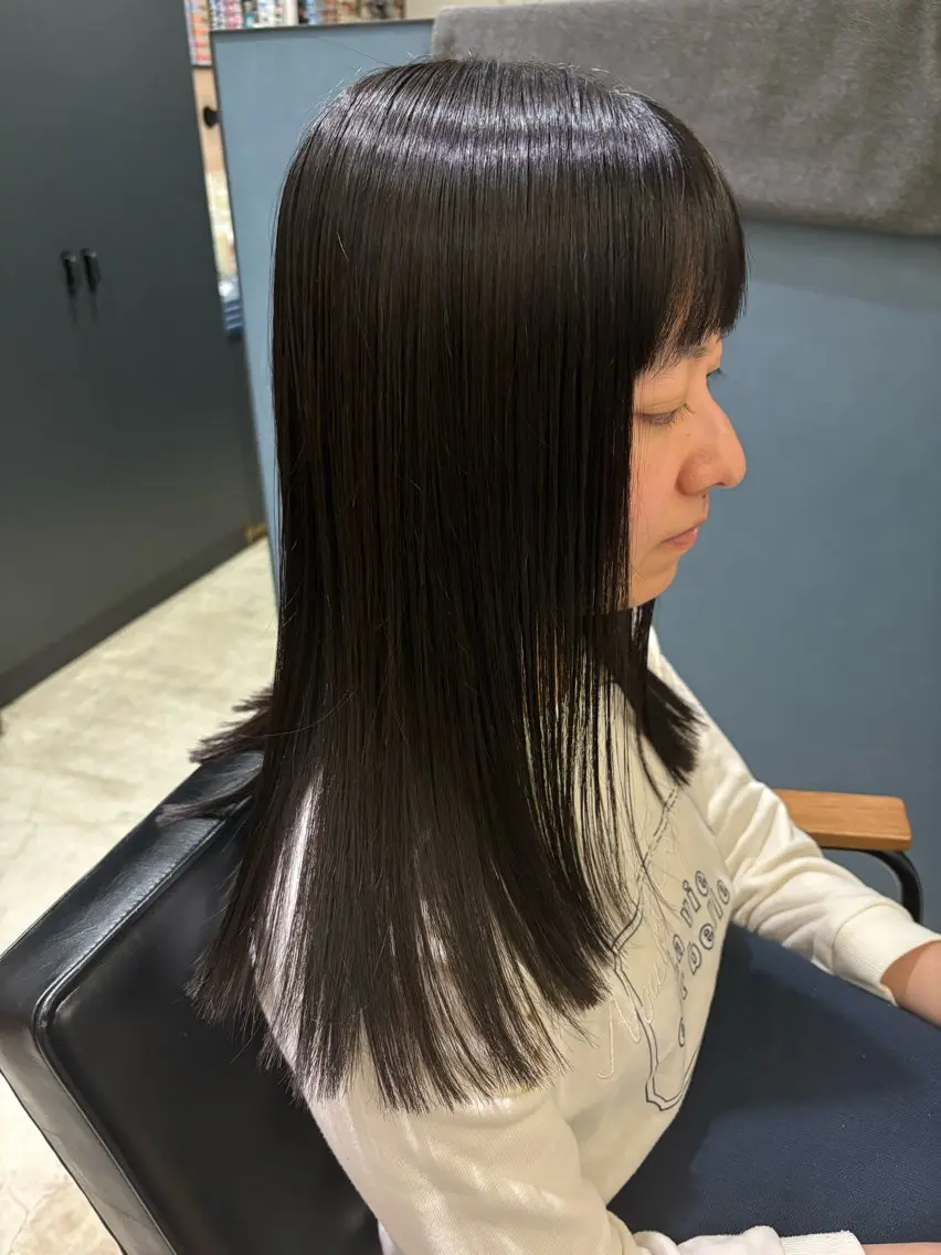 ミディアム カット 寺本 心のヘアスタイル