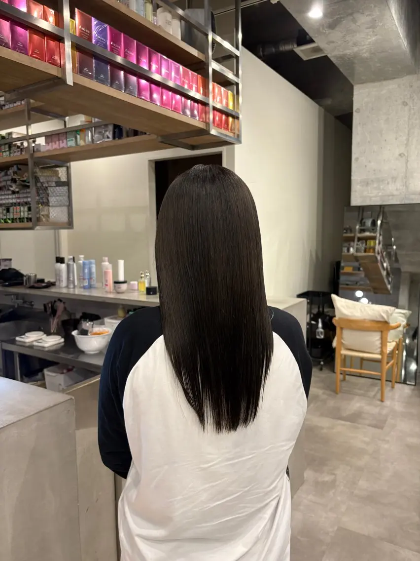 髪質改善縮毛矯正の写真