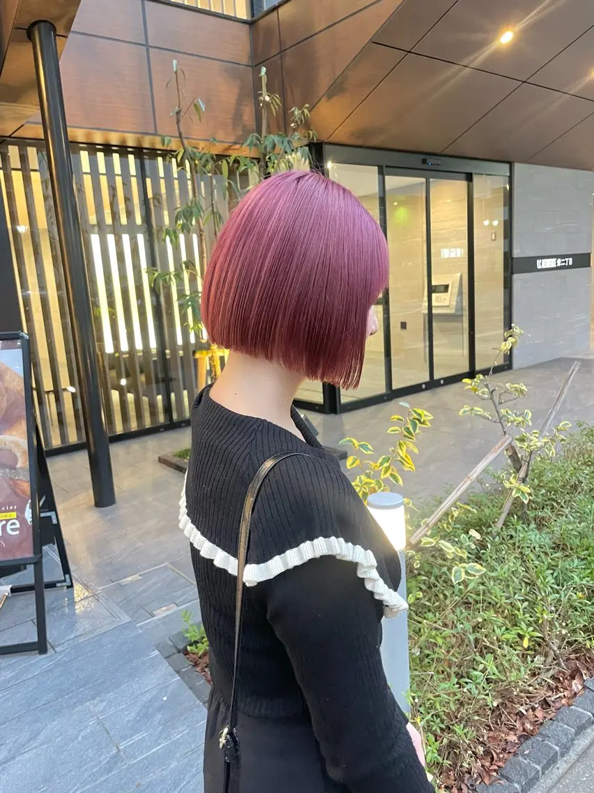 ミディアム カラー ブリーチ マツオカ マコのヘアスタイル