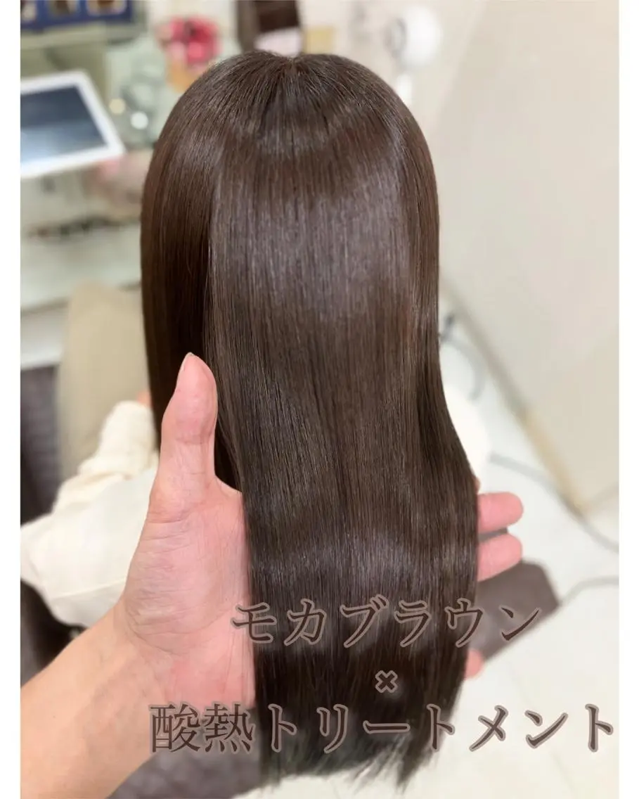 【韓国美髪】艶カラー×酸熱トリートメント🌈 【ナノバブル込】の写真