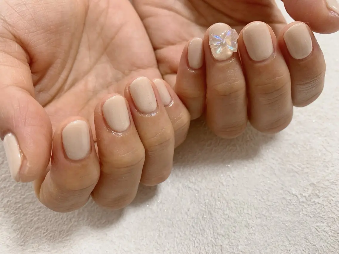 ネイル オーロラネイル ジェルネイル メンズネイル パラジェル リボン kiki nail たまプラーザのネイルデザイン