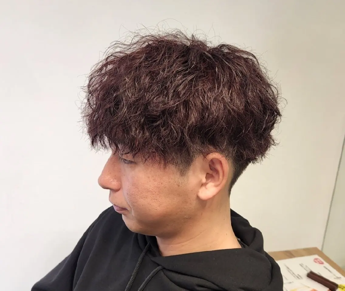 ショート パーマ メンズ カラー 【イケメン風パーマ】 SHOFYのヘアスタイル