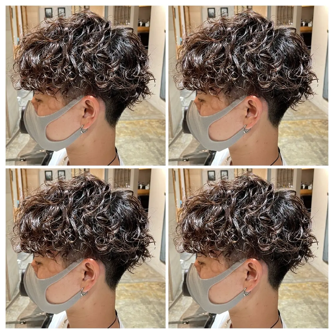 ショート パーマ メンズ カット パーマ トリートメント メンズ特化 /パーマ🫧ゆたかのヘアスタイル