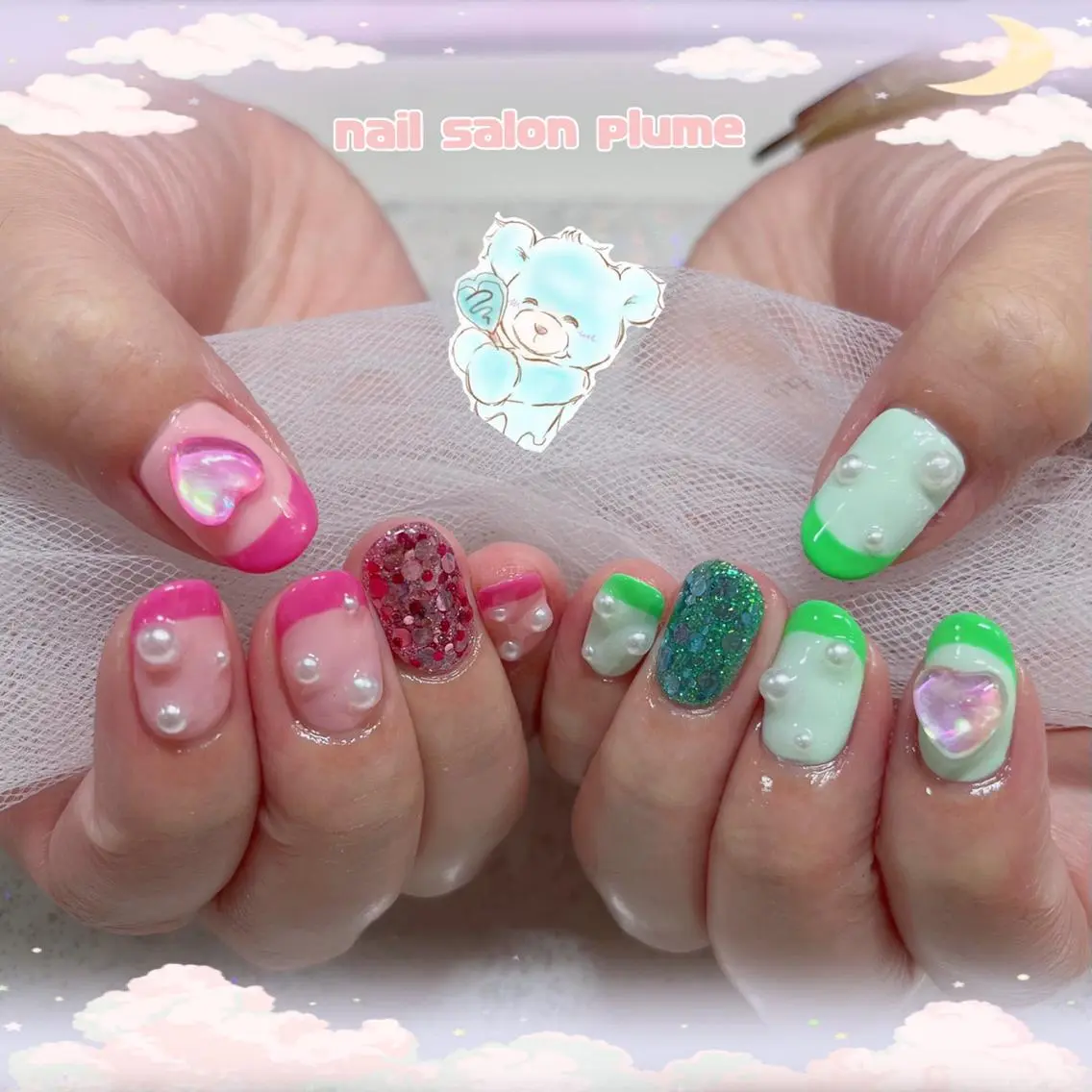 ネイル ハンドネイル plume nail ☆韓国ネイルのネイルデザイン