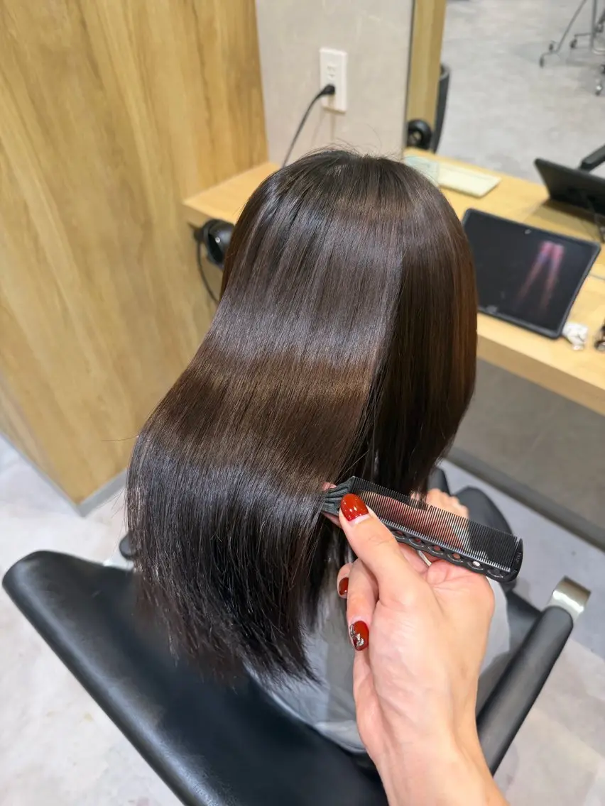 ロング 縮毛矯正 縮毛矯正 トリートメント 縮毛矯正/メンズ カット栄 伊藤 翔哉のヘアスタイル