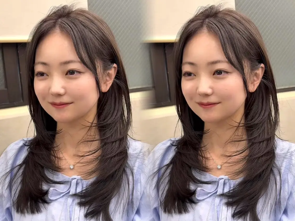 セミロング カット ヘアカラー トリートメント 谷川が作る熊本1🥇 レイヤーカットのヘアスタイル