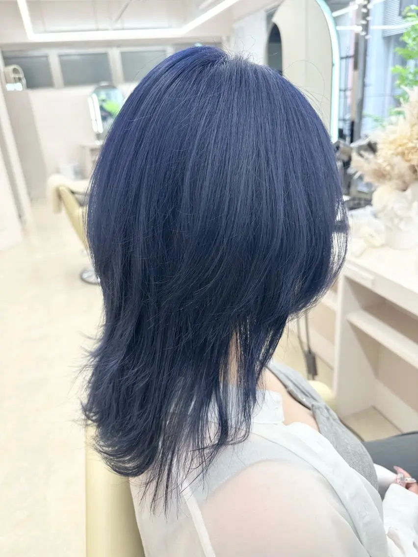 セミロング ヘアカラー トリートメント XELM/Aoi/ /高崎/ハイトーン/のヘアスタイル
