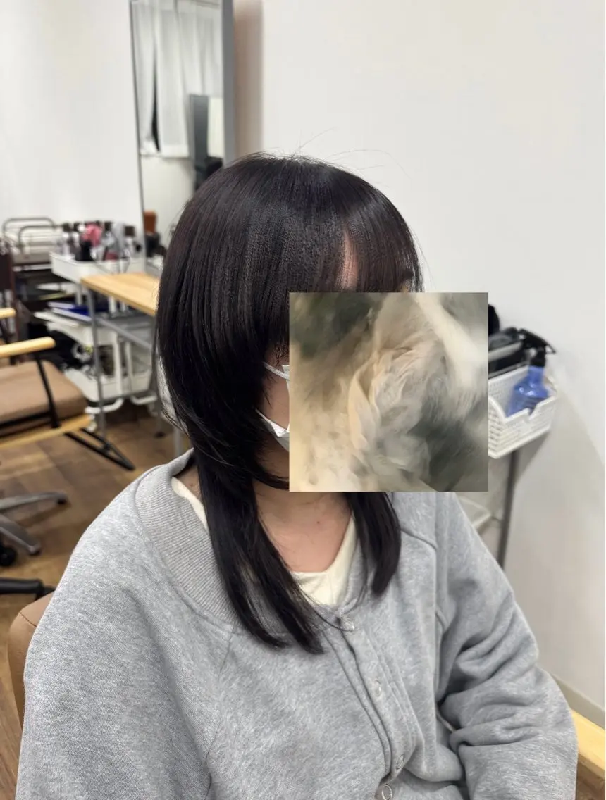 セミロング カラー カット ヘアカラー miu-YUCCA モデル様募集中のヘアスタイル