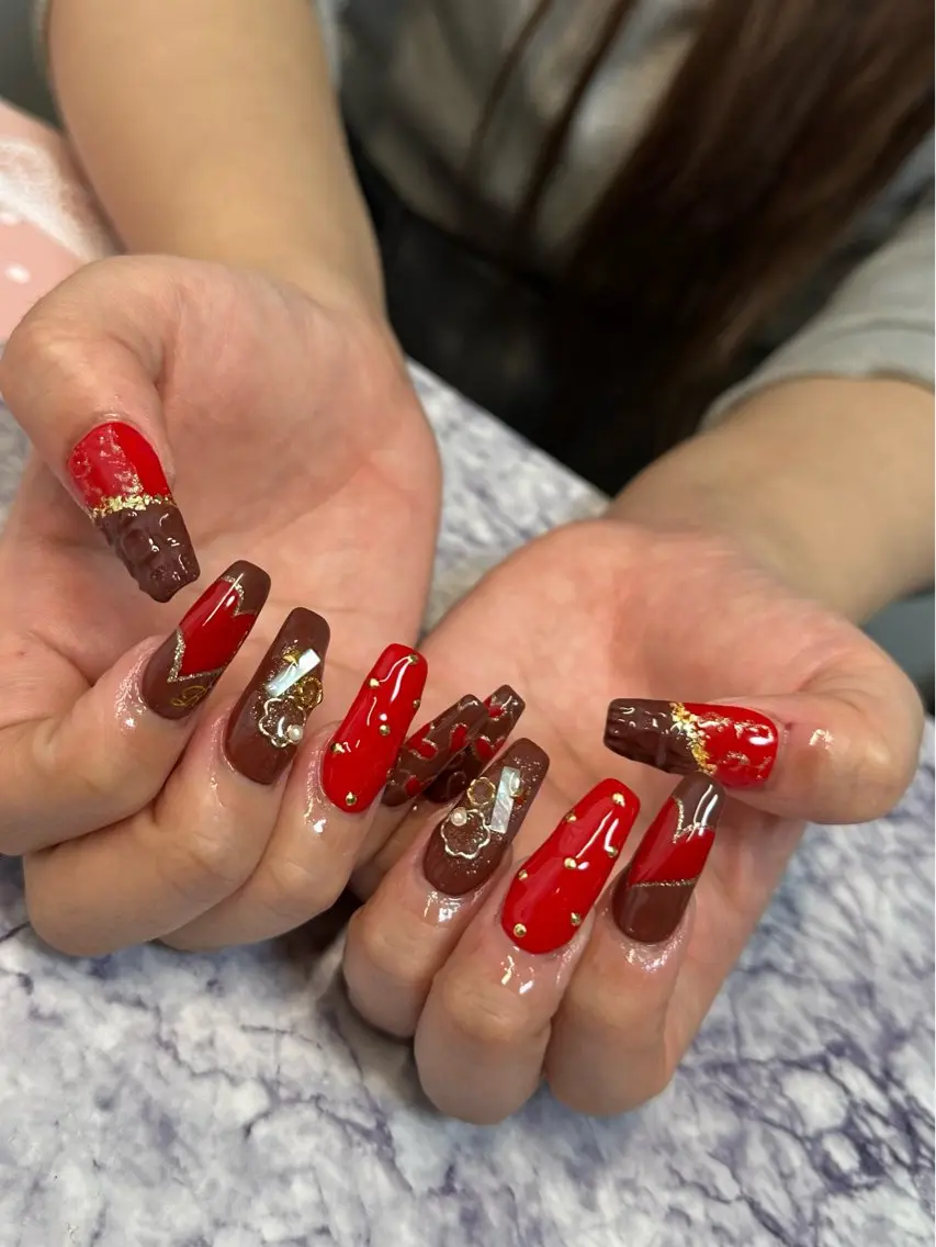 ネイル ハンドネイル Pretzels🥨 【プレッツェル】ミウのネイルデザイン