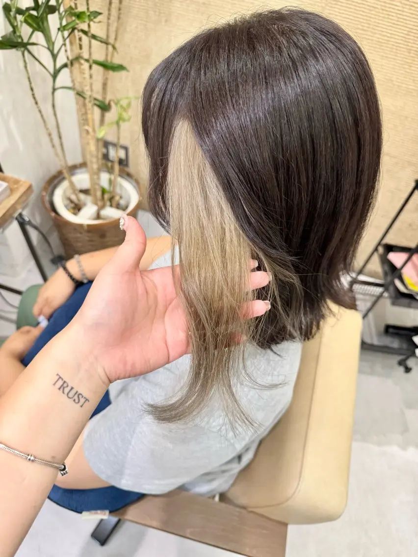 ロング カラー ブリーチなしwカラー /艶カラー/oukaのヘアスタイル