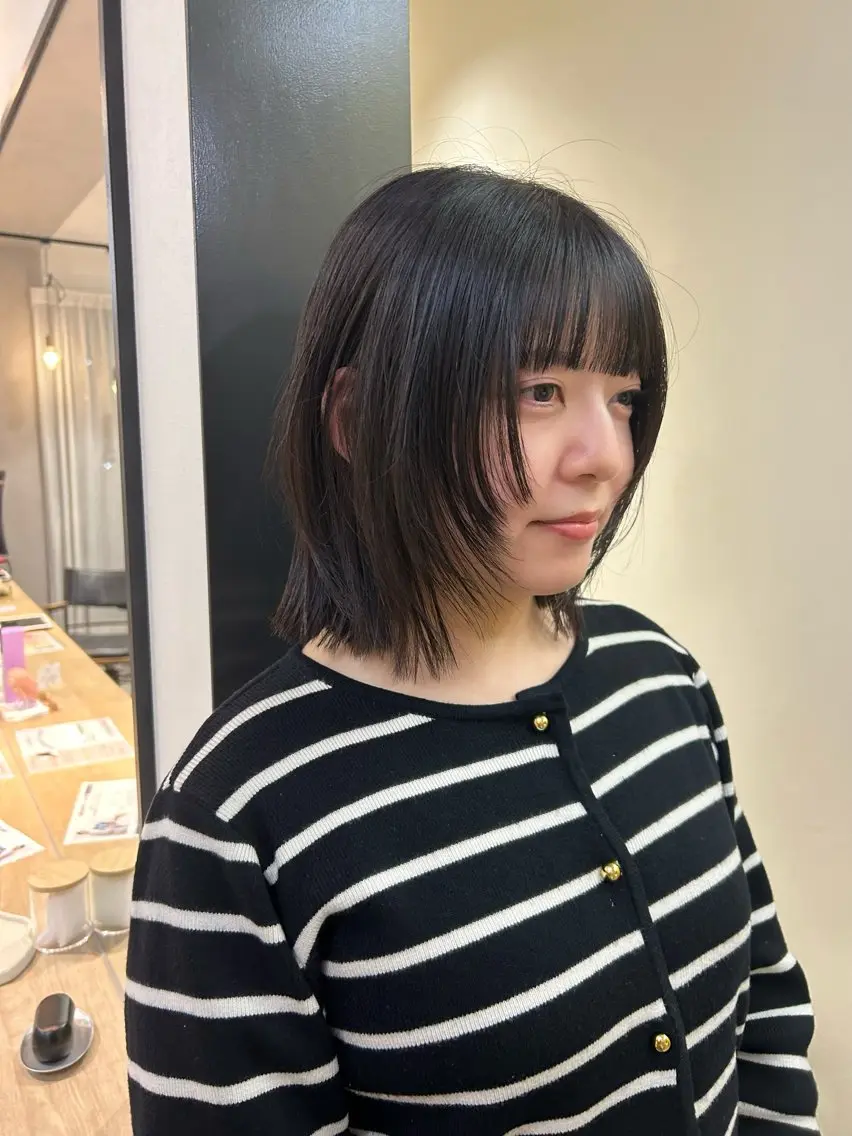 ショート ボブレイヤー ボブ レイヤーカット カット トリートメント hubhair レイヤー/透明感のヘアスタイル