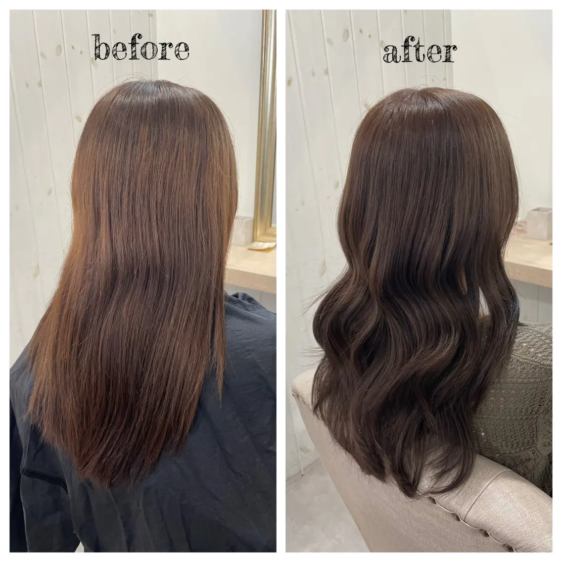 ロング カラー アッシュ アッシュグレー アッシュグレージュ グレージュ ヘアカラー PutiLuca 浅川のヘアスタイル