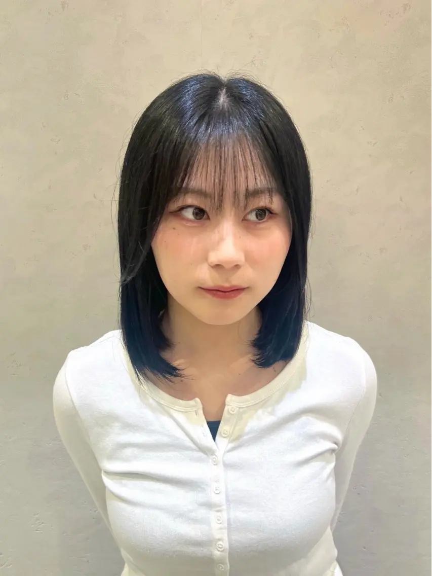 ミディアム ボブ／ストレート🎀 harukaのヘアスタイル